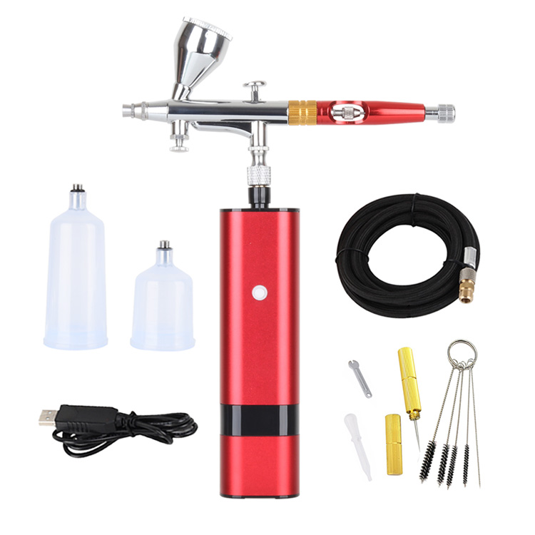 Kit aerografo con regolatore di pressione Pistola aerografo cordless