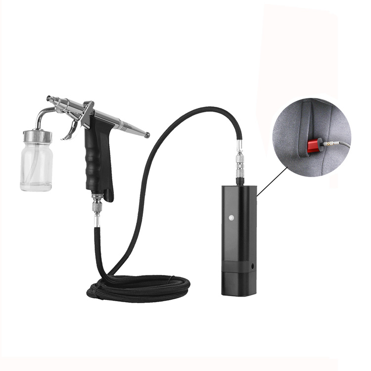 Kit di trucco per aerografo senza fili automatico con tazza di alimentazione laterale